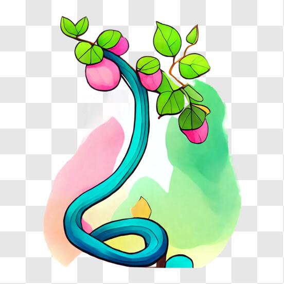 Desenho de Emoji de cobra para colorir