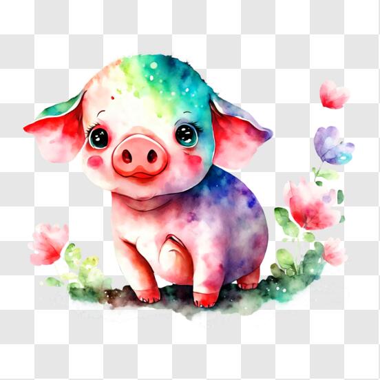 Pork Animal Clipart Hd PNG, Cute Pork Pixel Art Animals, Cute, Piglet, Pixel  Art PNG Image For Free Download