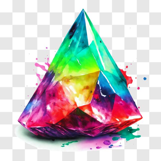 Download Colorful Diamond Abstract Art PNGs Online - Creative Fabrica