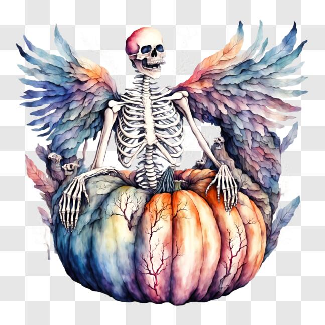 Décoration Halloween Squelette Avec Lumière - Ornement Citrouille Lumineux 4x4 - Blanc - Pour Table, étagère - 8