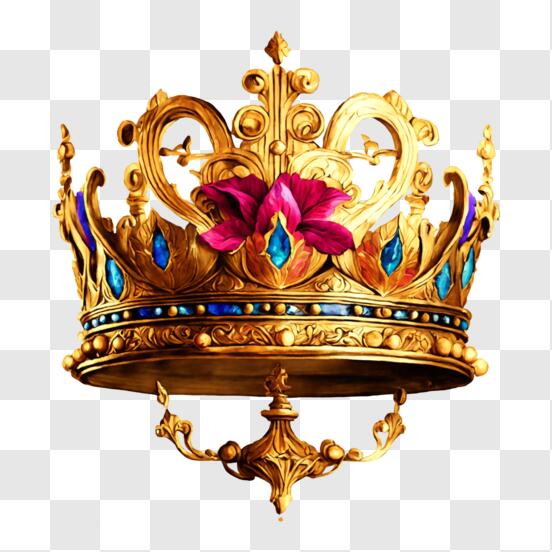 gold queen crown png