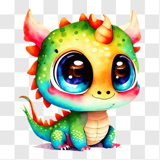 Télécharger Illustration de dragon coloré pour enfants PNG En Ligne -  Creative Fabrica