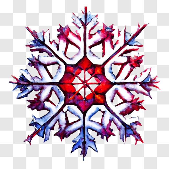 Download Colorful Snowflake Design for Winter Celebrations PNG Online ...