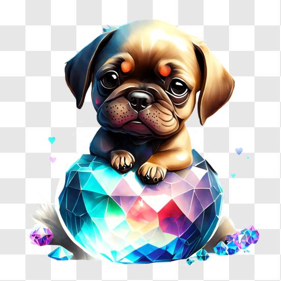 Splat Planet Dog Diamond Art