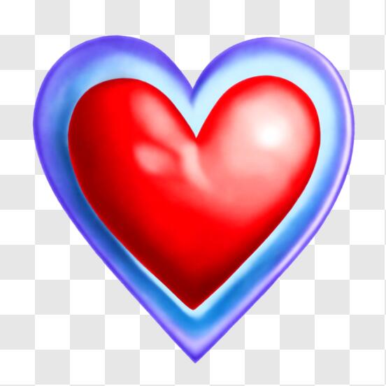 dos bebé huellas en el forma de un corazón. rojo y azul símbolo de
