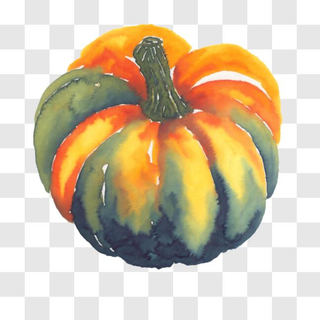 Download Colorful Pumpkin Painting PNG Online - Creative Fabrica