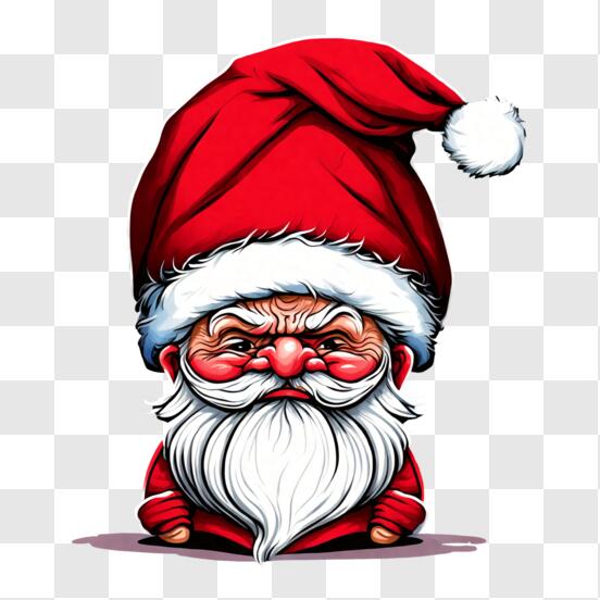 Cat Angry Face With Christmas Santa Claus Hat Vector Artwork PNG Images,  Animal, Art, Background PNG Transparent Background - Pngtree