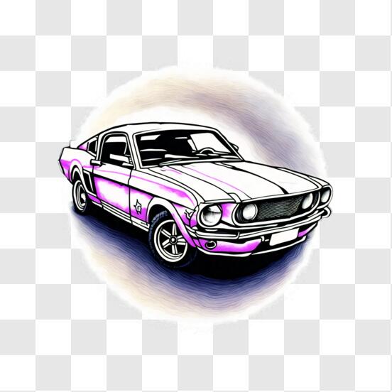 How to Draw Ford Mustang GT 2018