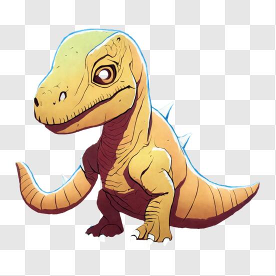 Dinossauro Velociraptor / rosto / cabeça / Desenho