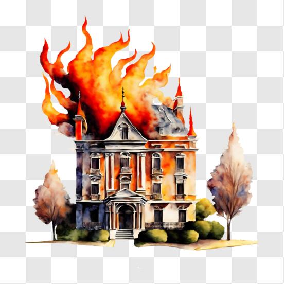 360+ Small House Fire Stock Illustrations, Royalty-Free Vector
