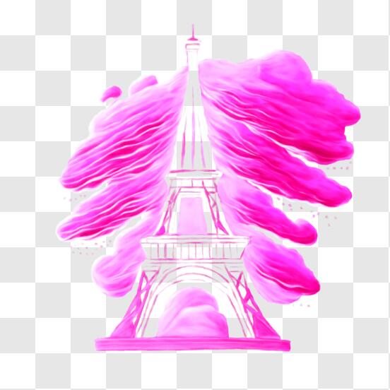 pink eiffel tower logo