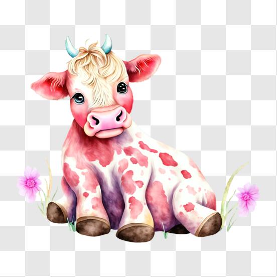 The pink cow 12025554 PNG
