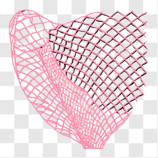 Download Pink Heart-shaped Fishing Net for Catching Fish and