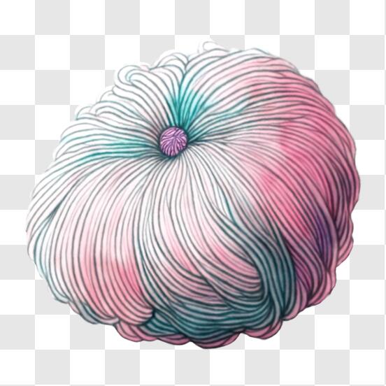 Scarica Gomitolo colorato per maglieria e uncinetto PNG Online - Creative  Fabrica