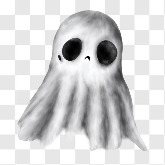 Download Creepy Ghost Head for Halloween PNG Online - Creative Fabrica