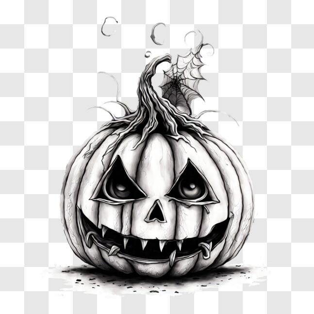Halloween Preto Branco Vetor Ilustração Com Abóboras Para Colorir Arte  imagem vetorial de alicev1978© 310688906