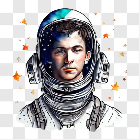 ilustración del paquete de logotipos de casco de astronauta