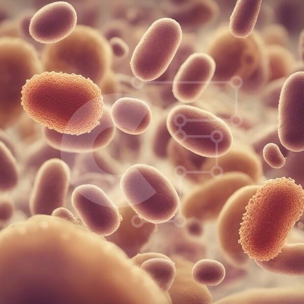 Hématies et Leucocytes dans le corps humain photo stock | Creative ...