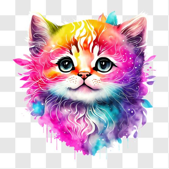 desenho de gato para colorir imprimir gatinho gato fofo sorrindo.