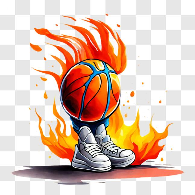 Fire Basketball White Transparent, Fire Sports Basketball On Fire, Clipart  Basketball, Basketball, On Fire PNG Image For Free Download