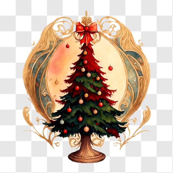 Scarica Decorazione festiva dell'albero di Natale PNG Online - Creative  Fabrica