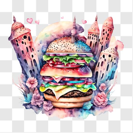 A arte do hamburguer