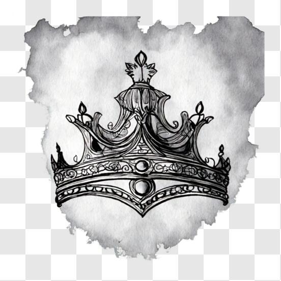 Coloriage d'une couronne de roi ancienne