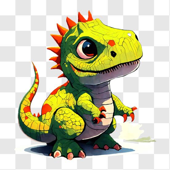 Imagem fofa de dinossauro da série animada Dinosaurus Rex