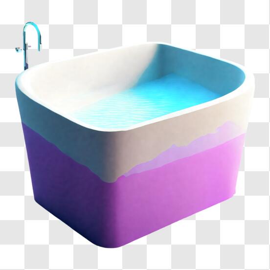 Almohada bañera de color lila - Comprar