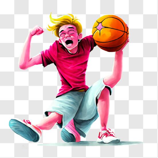Pessoa jogando basquete clipart. Download grátis.
