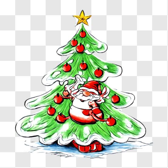 Christmas celebration/ easy drawing/ how to draw Santa Claus Christmas tree/ Christmas Festival | Merry christmas drawing, Christmas tree drawing, Christmas  drawing