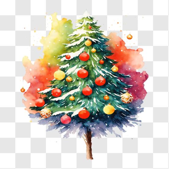 Download Festive Christmas Tree Decoration PNG Online - Creative