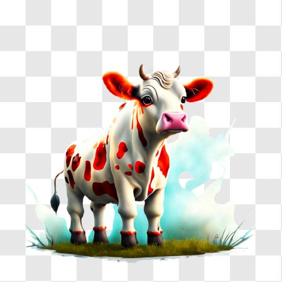 Cartoon Cow Farm Background Stock Illustration 642284755 | Shutterstock