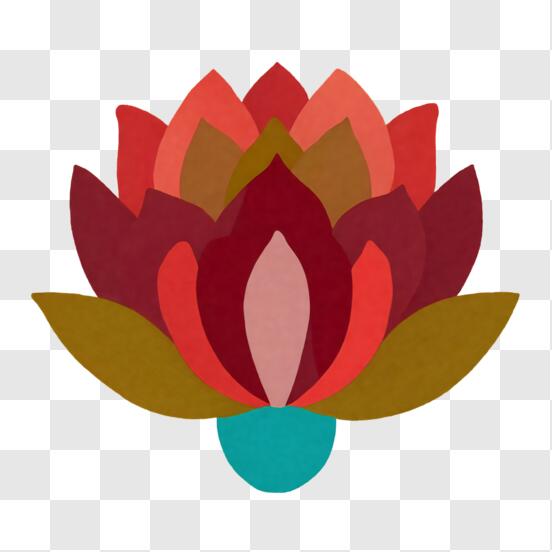 Lotus floral round plate design Royalty Free Vector Image