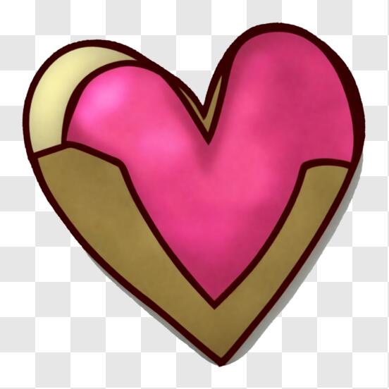 Download Pink Heart Shape - Symbol of Love and Friendship PNG