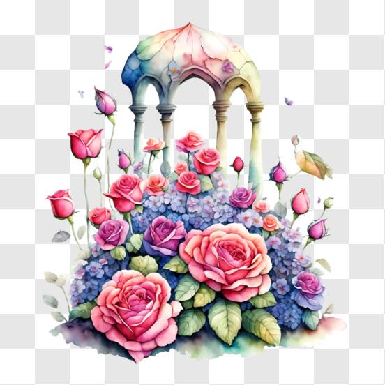 Baixe Cacto decorativo com flores cor-de-rosa em estilo de desenho animado  PNG - Creative Fabrica