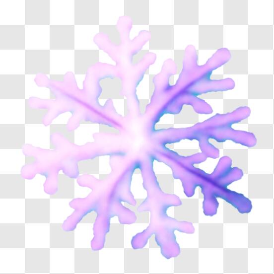 clipart de flocon de neige violet