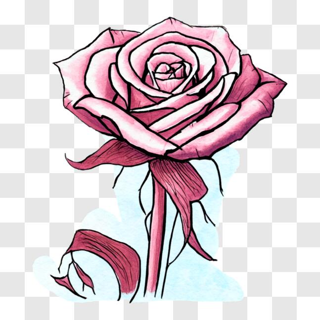 Download Pink Rose on a Shoe - Symbol of Love and Affection PNG Online ...
