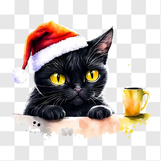 Chat Avec Des Cadeaux De Noël PNG , Noël, Chat De Noël, Clipart De Noël  Image PNG pour le téléchargement libre