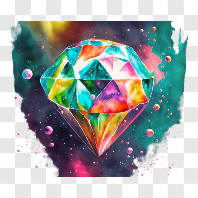 Download Colorful Abstract Diamond Art PNGs Online - Creative Fabrica