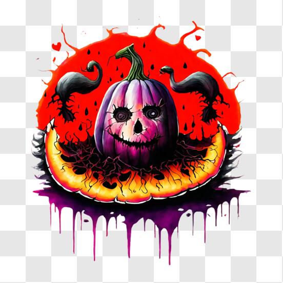 Baixe Abóboras de Halloween com Rostos Assustadores e Normais PNG -  Creative Fabrica