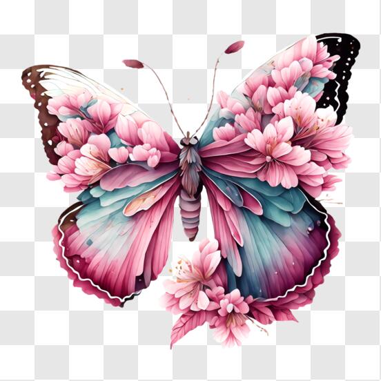 Floral Butterfly · Creative Fabrica