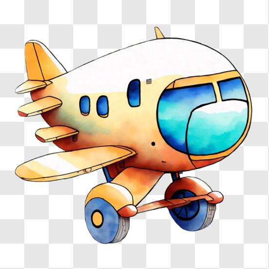 Juguete del día de los niños del avión de juguete comercial de estilo de  dibujos animados lindo