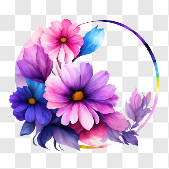 Design PNG E SVG De Desenho Colorido De Fogos De Artifício Em Forma De Flor  Para Camisetas