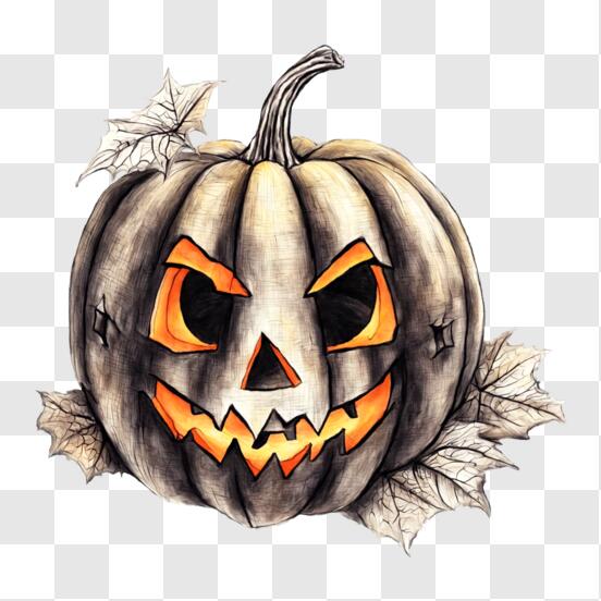 Cara assustadora de halloween tamanho grande de sorriso emoji