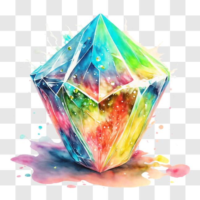 Download Colorful Abstract Diamond Image PNGs Online - Creative Fabrica
