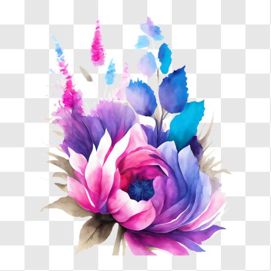 Pin Em Cuadro Con Flores  Pinturas florales, Pinturas abstractas