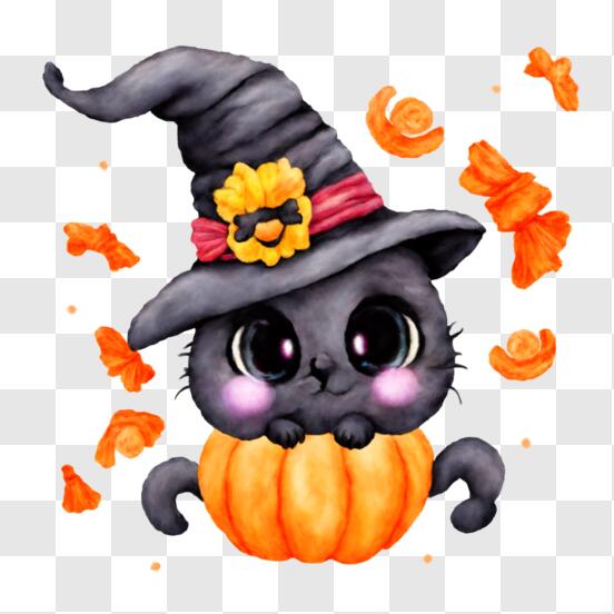 Como desenhar e pintar gato preto em cima de abobora especial halloween 