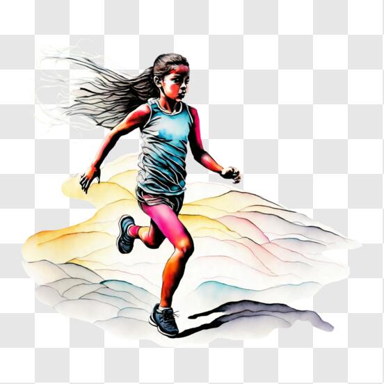 Running Woman transparent PNG - StickPNG