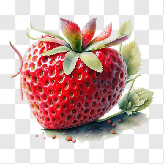 Descarga Delicioso tazón de fresas frescas PNG En Línea - Creative Fabrica